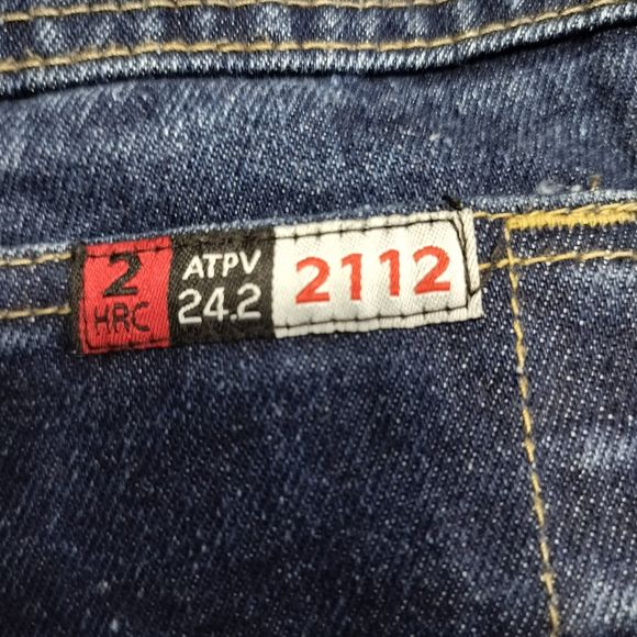 Walls flame resistant FR workwear Size 48x30 ATPV 24.2 blue denim men jeans 2HRC - Picture 6 of 15